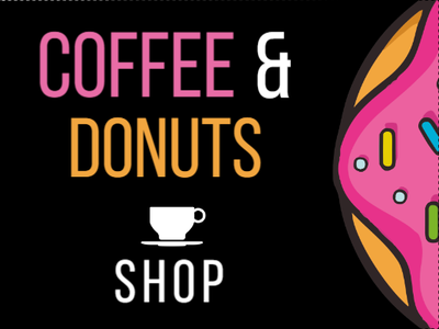 Custom Outdoor Yard Signs Multiple Sizes Coffee And Donuts