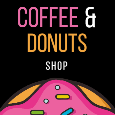 Custom Outdoor Yard Signs Multiple Sizes Coffee And Donuts