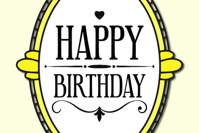 Custom Outdoor Yard Signs Multiple Sizes Happy Birthday Mirror