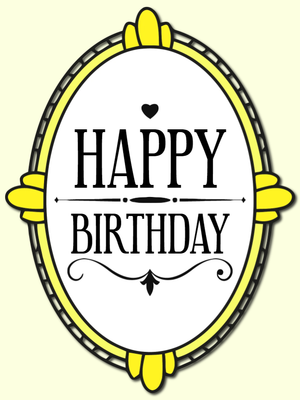 Custom Outdoor Yard Signs Multiple Sizes Happy Birthday Mirror