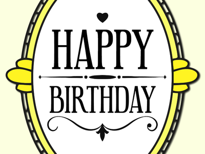 Custom Outdoor Yard Signs Multiple Sizes Happy Birthday Mirror