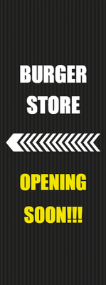 Custom Outdoor Yard Signs Multiple Sizes Burger Store Opening Soon