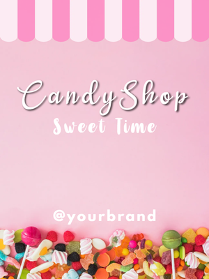 Custom Outdoor Yard Signs Multiple Sizes Candy Store
