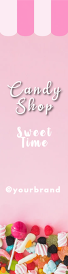 Custom Outdoor Yard Signs Multiple Sizes Candy Store