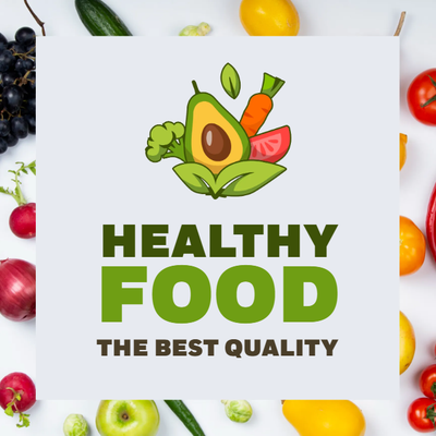 Custom Outdoor Yard Signs Multiple Sizes Healthy Food