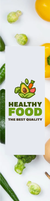 Custom Outdoor Yard Signs Multiple Sizes Healthy Food