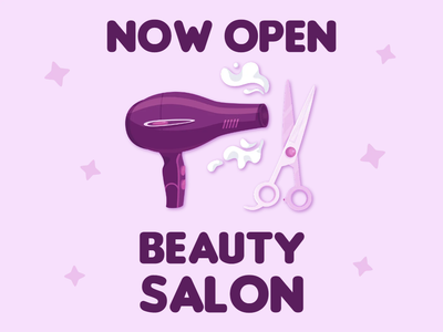 Custom Outdoor Yard Signs Multiple Sizes Beauty Salon Sign