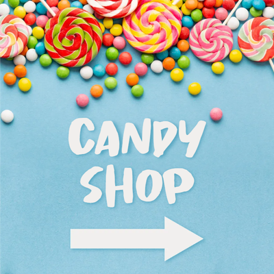 Custom Outdoor Yard Signs Multiple Sizes Candy Shop