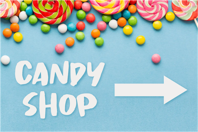 Custom Outdoor Yard Signs Multiple Sizes Candy Shop