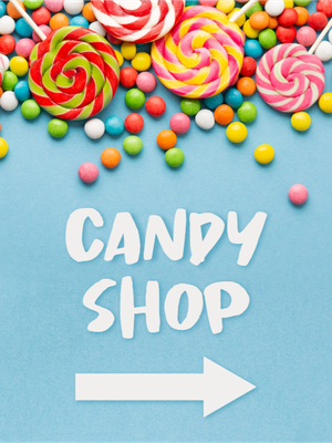 Custom Outdoor Yard Signs Multiple Sizes Candy Shop