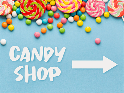Custom Outdoor Yard Signs Multiple Sizes Candy Shop