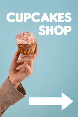 Custom Outdoor Yard Signs Multiple Sizes Cupcakes Shop