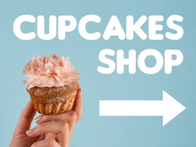 Custom Outdoor Yard Signs Multiple Sizes Cupcakes Shop