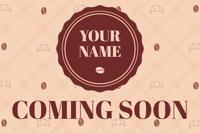 Custom Outdoor Yard Signs Multiple Sizes Coffee Launch