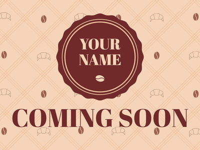 Custom Outdoor Yard Signs Multiple Sizes Coffee Launch