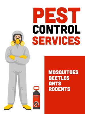 Custom Outdoor Yard Signs Multiple Sizes Pest Control Services