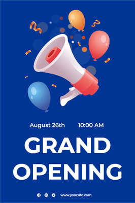 Custom Outdoor Yard Signs Multiple Sizes Grand Opening Design