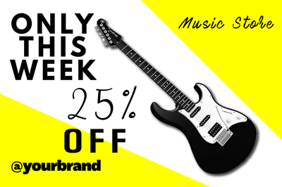 Custom Outdoor Yard Signs Multiple Sizes Music Store