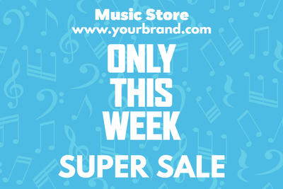 Custom Outdoor Yard Signs Multiple Sizes Music Store Sale