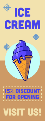 Custom Outdoor Yard Signs Multiple Sizes Ice Cream Shop