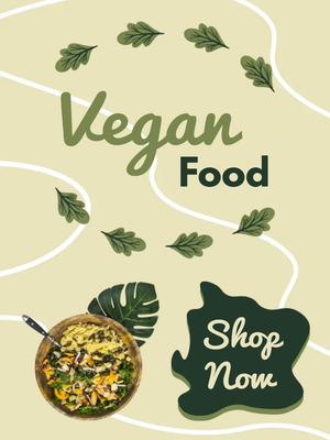 Custom Outdoor Yard Signs Multiple Sizes Vegan Food