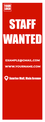 Custom Outdoor Yard Signs Multiple Sizes Staff Wanted