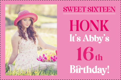 Custom Outdoor Yard Signs Multiple Sizes Sweet Sixteen