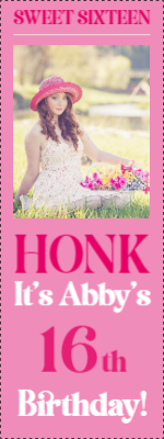 Custom Outdoor Yard Signs Multiple Sizes Sweet Sixteen