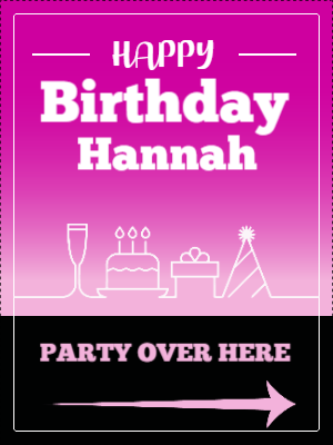 Custom Outdoor Yard Signs Multiple Sizes Party Over Here