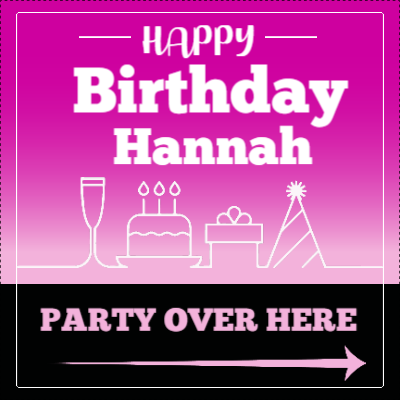 Custom Outdoor Yard Signs Multiple Sizes Party Over Here