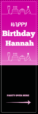 Custom Outdoor Yard Signs Multiple Sizes Party Over Here