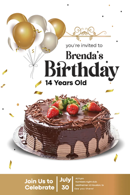 Custom Outdoor Yard Signs Multiple Sizes Brenda's 14th Birthday