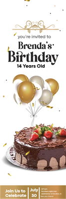 Custom Outdoor Yard Signs Multiple Sizes Brenda's 14th Birthday