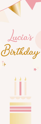 Custom Outdoor Yard Signs Multiple Sizes Lucia's Birthday