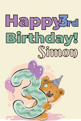 Custom Outdoor Yard Signs Multiple Sizes Simon's 3rd Birthday