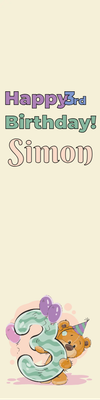 Custom Outdoor Yard Signs Multiple Sizes Simon's 3rd Birthday