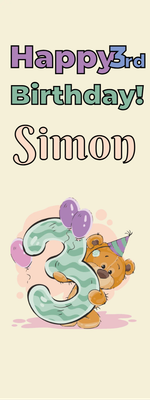 Custom Outdoor Yard Signs Multiple Sizes Simon's 3rd Birthday