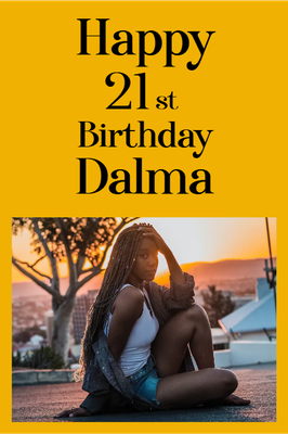 Custom Outdoor Yard Signs Multiple Sizes Happy 21st Birthday