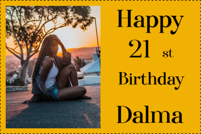 Custom Outdoor Yard Signs Multiple Sizes Happy 21st Birthday