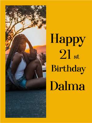 Custom Outdoor Yard Signs Multiple Sizes Happy 21st Birthday