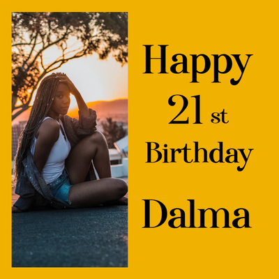 Custom Outdoor Yard Signs Multiple Sizes Happy 21st Birthday