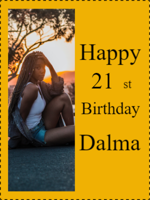 Custom Outdoor Yard Signs Multiple Sizes Happy 21st Birthday