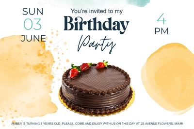 Custom Outdoor Yard Signs Multiple Sizes Birthday Invitation