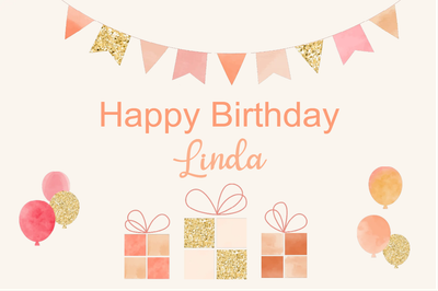 Custom Outdoor Yard Signs Multiple Sizes Happy Birthday Linda