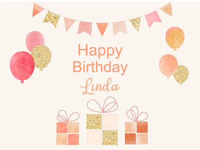 Custom Outdoor Yard Signs Multiple Sizes Happy Birthday Linda