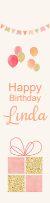 Custom Outdoor Yard Signs Multiple Sizes Happy Birthday Linda