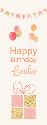 Custom Outdoor Yard Signs Multiple Sizes Happy Birthday Linda
