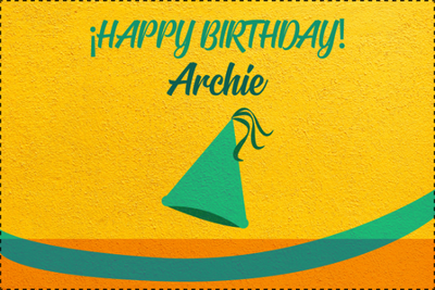Custom Outdoor Yard Signs Multiple Sizes Happy Birthday Archie