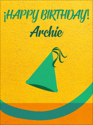 Custom Outdoor Yard Signs Multiple Sizes Happy Birthday Archie