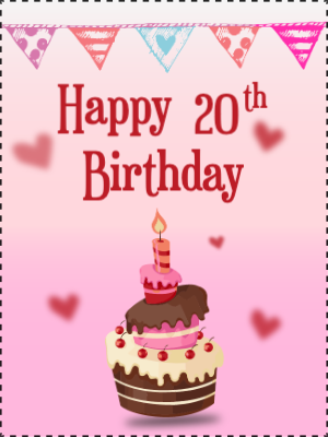 Custom Outdoor Yard Signs Multiple Sizes Happy 20th Birthday